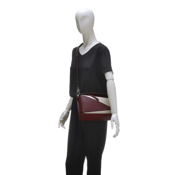 Loewe Puzzle Small 2way Shoulder Bag Wine Garnet - Picture 9 of 10